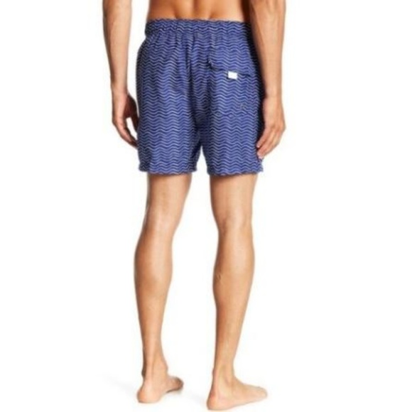 The Endless Summer Wavy Print Swim Trunks Shorts - Picture 3 of 3